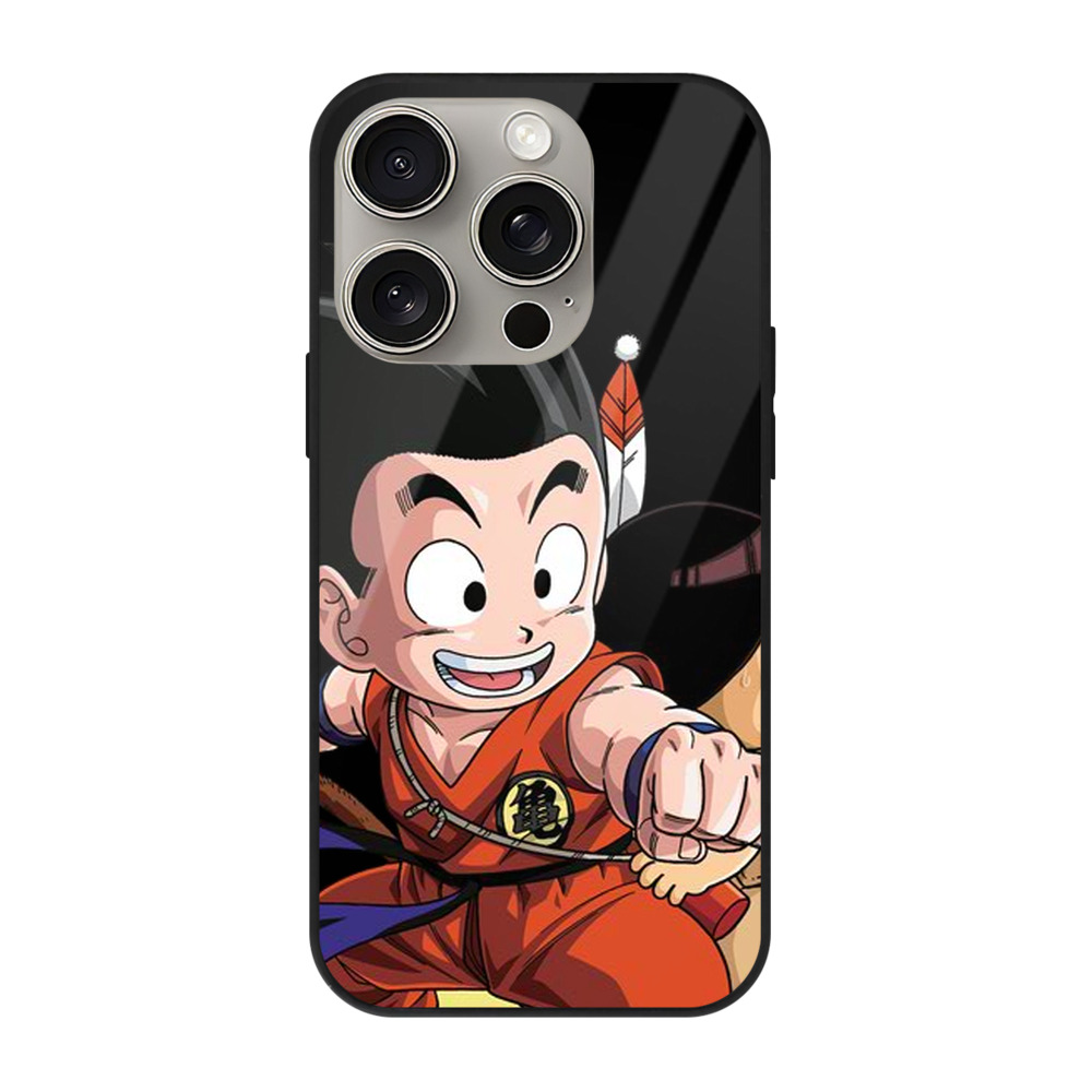 （画像用） ドラゴンボール 孫悟空（そん ごくう）Son Goku カカロット DRAGON BALL Kakarotto 【iPhone15Pro対応】スマホケース 耐衝撃＆黄変防止 背面ガラス