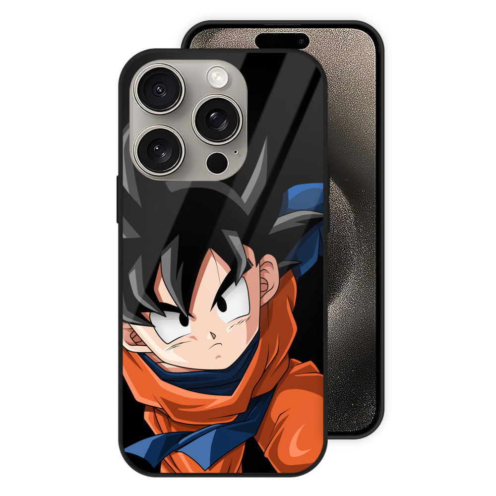 （画像用） ドラゴンボール 孫悟空（そん ごくう）Son Goku カカロット DRAGON BALL Kakarotto 【iPhone15Pro対応】スマホケース 耐衝撃＆黄変防止 背面ガラス
