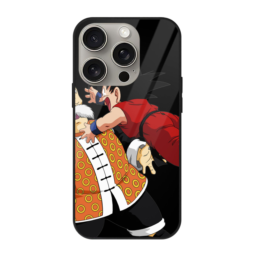 （画像用） ドラゴンボール 孫悟空（そん ごくう）Son Goku カカロット DRAGON BALL Kakarotto 【iPhone15Pro対応】スマホケース 耐衝撃＆黄変防止 背面ガラス