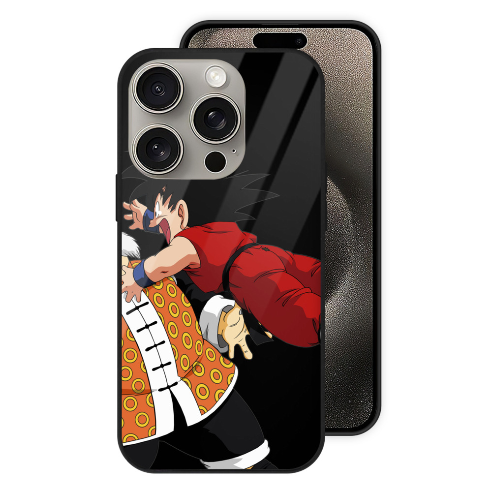 （画像用） ドラゴンボール 孫悟空（そん ごくう）Son Goku カカロット DRAGON BALL Kakarotto 【iPhone15Pro対応】スマホケース 耐衝撃＆黄変防止 背面ガラス