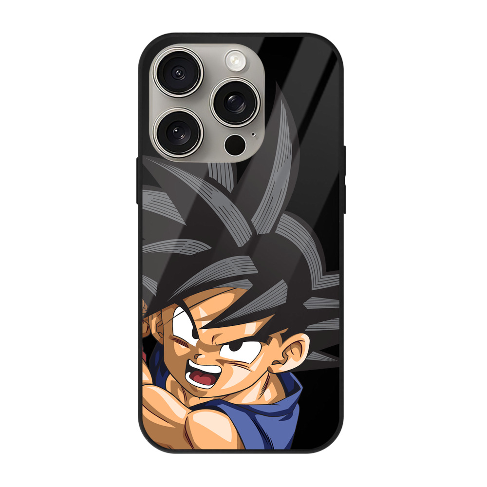 （画像用） ドラゴンボール 孫悟空（そん ごくう）Son Goku カカロット DRAGON BALL Kakarotto 【iPhone15Pro対応】スマホケース 耐衝撃＆黄変防止 背面ガラス