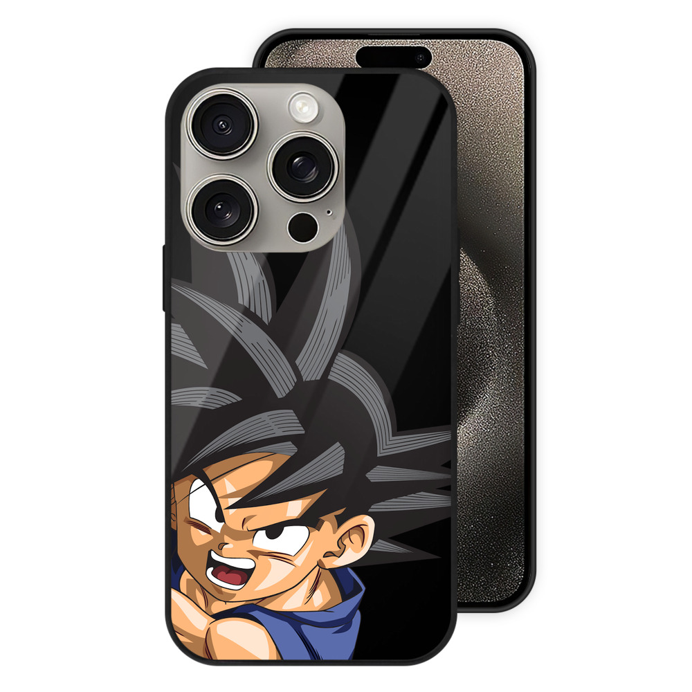 （画像用） ドラゴンボール 孫悟空（そん ごくう）Son Goku カカロット DRAGON BALL Kakarotto 【iPhone15Pro対応】スマホケース 耐衝撃＆黄変防止 背面ガラス