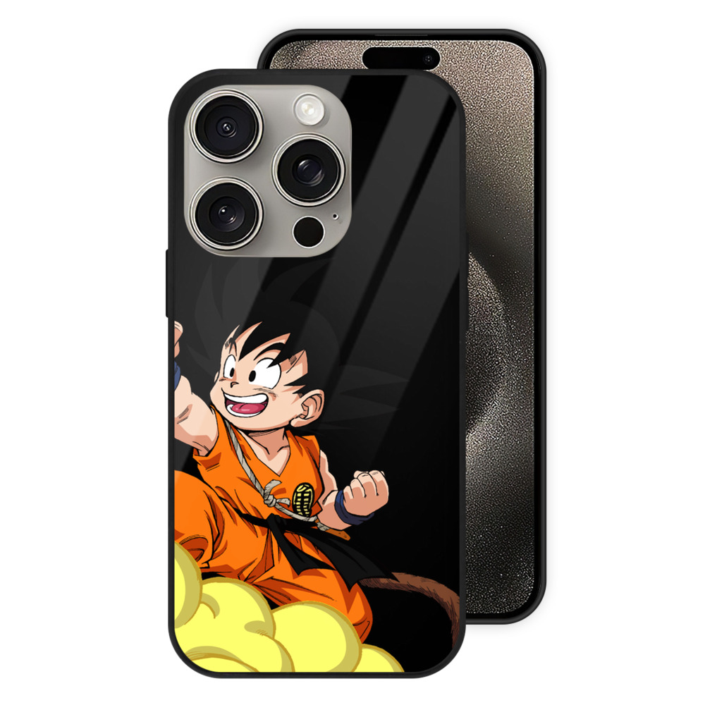 （画像用） ドラゴンボール 孫悟空（そん ごくう）Son Goku カカロット DRAGON BALL Kakarotto 【iPhone15Pro対応】スマホケース 耐衝撃＆黄変防止 背面ガラス