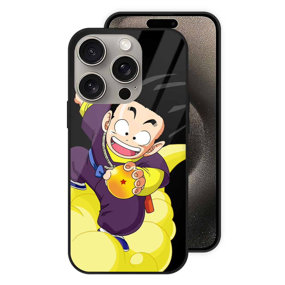 （画像用） ドラゴンボール 孫悟空（そん ごくう）Son Goku カカロット DRAGON BALL Kakarotto 【iPhone15Pro対応】スマホケース 耐衝撃＆黄変防止 背面ガラス