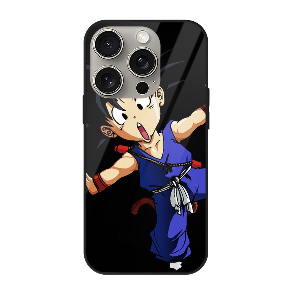 （画像用） ドラゴンボール 孫悟空（そん ごくう）Son Goku カカロット DRAGON BALL Kakarotto 【iPhone15Pro対応】スマホケース 耐衝撃＆黄変防止 背面ガラス