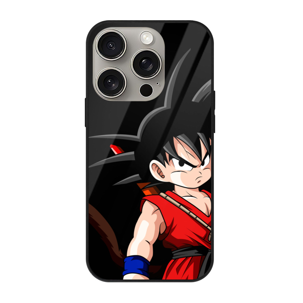 （画像用） ドラゴンボール 孫悟空（そん ごくう）Son Goku カカロット DRAGON BALL Kakarotto 【iPhone15Pro対応】スマホケース 耐衝撃＆黄変防止 背面ガラス