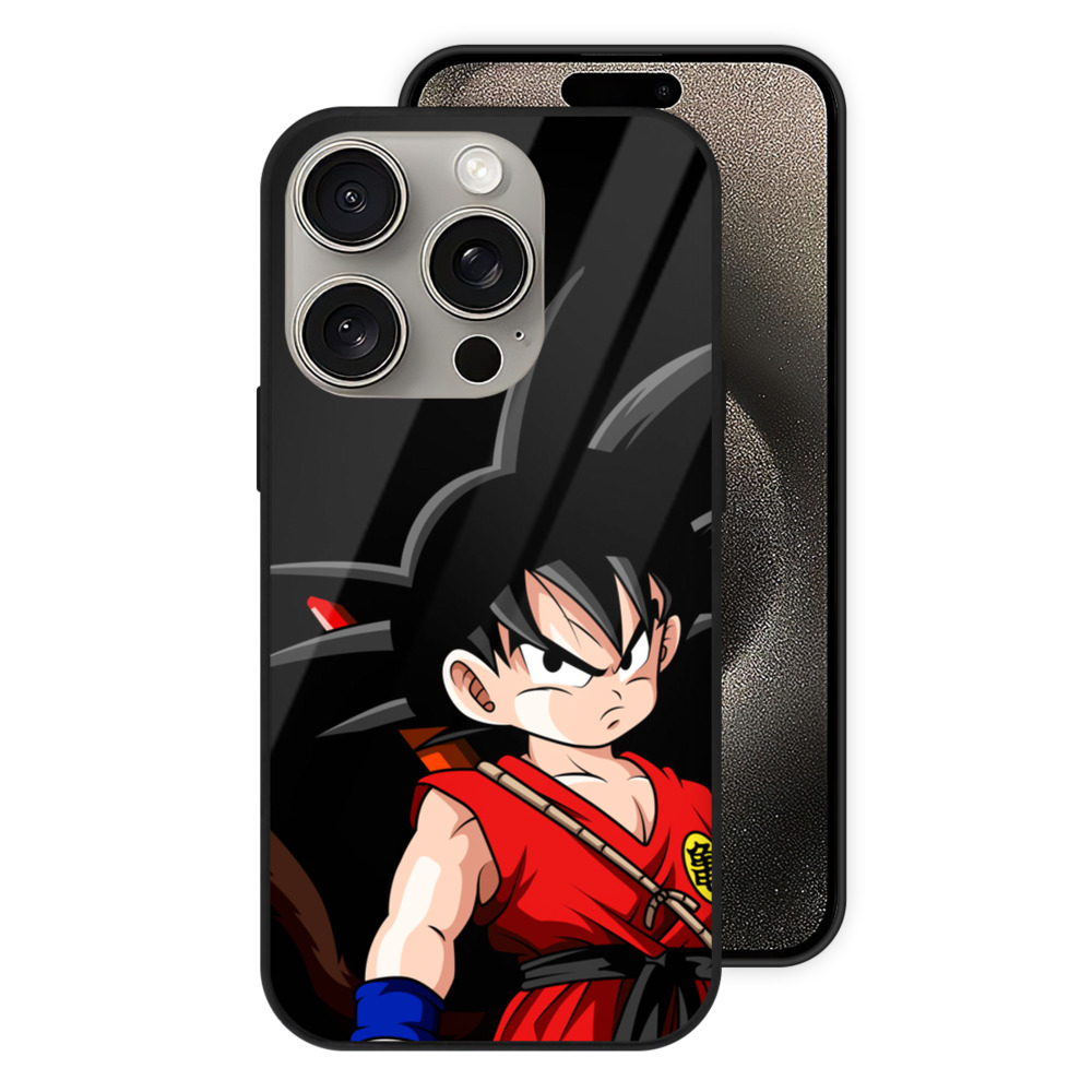 （画像用） ドラゴンボール 孫悟空（そん ごくう）Son Goku カカロット DRAGON BALL Kakarotto 【iPhone15Pro対応】スマホケース 耐衝撃＆黄変防止 背面ガラス