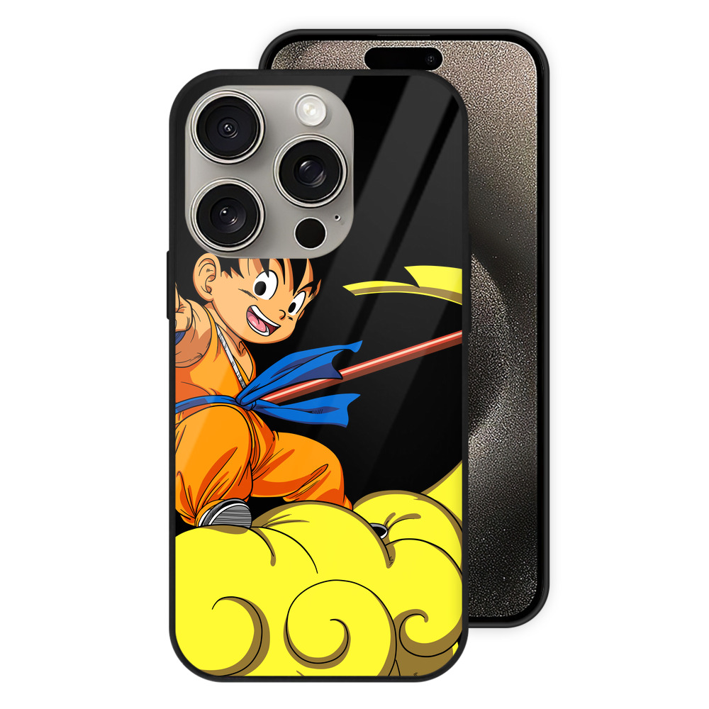 （画像用） ドラゴンボール 孫悟空（そん ごくう）Son Goku カカロット DRAGON BALL Kakarotto 【iPhone15Pro対応】スマホケース 耐衝撃＆黄変防止 背面ガラス
