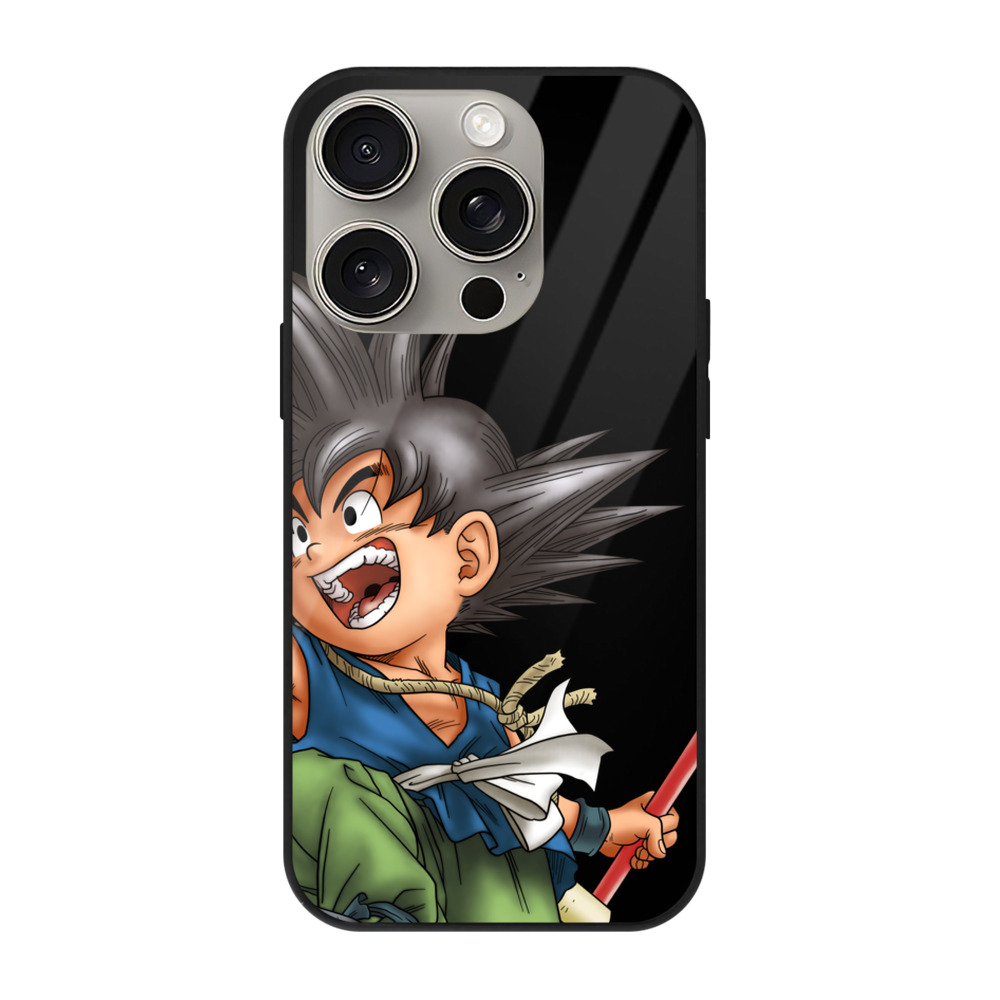 （画像用） ドラゴンボール 孫悟空（そん ごくう）Son Goku カカロット DRAGON BALL Kakarotto 【iPhone15Pro対応】スマホケース 耐衝撃＆黄変防止 背面ガラス