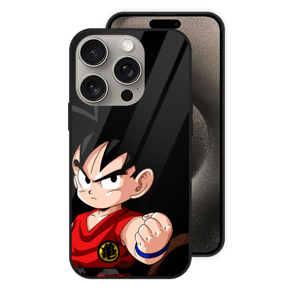 （画像用） ドラゴンボール 孫悟空（そん ごくう）Son Goku カカロット DRAGON BALL Kakarotto 【iPhone15Pro対応】スマホケース 耐衝撃＆黄変防止 背面ガラス
