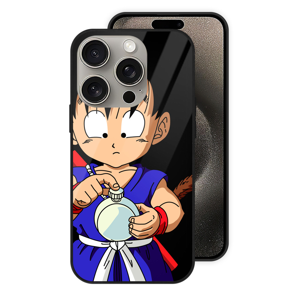 （画像用） ドラゴンボール 孫悟空（そん ごくう）Son Goku カカロット DRAGON BALL Kakarotto 【iPhone15Pro対応】スマホケース 耐衝撃＆黄変防止 背面ガラス