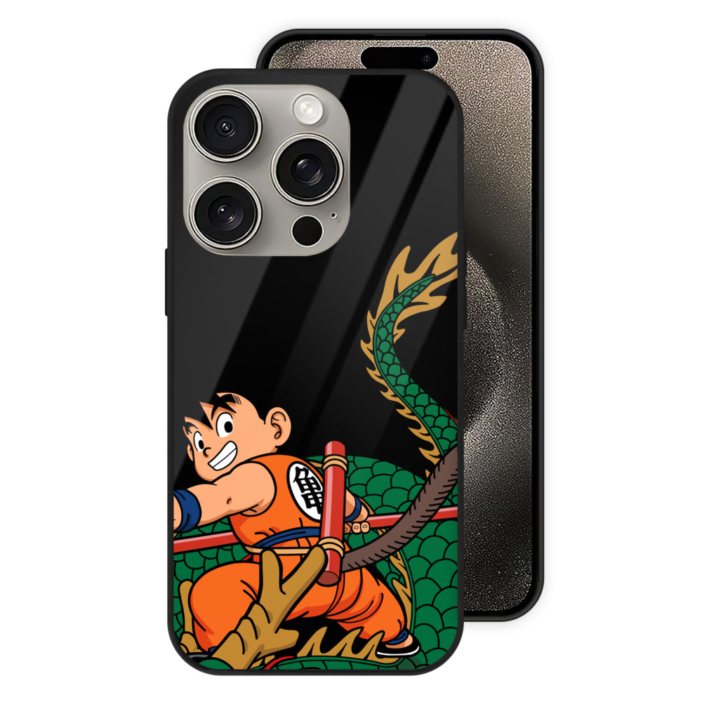 （画像用） ドラゴンボール 孫悟空（そん ごくう）Son Goku カカロット DRAGON BALL Kakarotto 【iPhone15Pro対応】スマホケース 耐衝撃＆黄変防止 背面ガラス