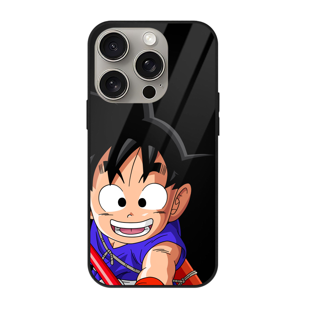 （画像用） ドラゴンボール 孫悟空（そん ごくう）Son Goku カカロット DRAGON BALL Kakarotto 【iPhone15Pro対応】スマホケース 耐衝撃＆黄変防止 背面ガラス