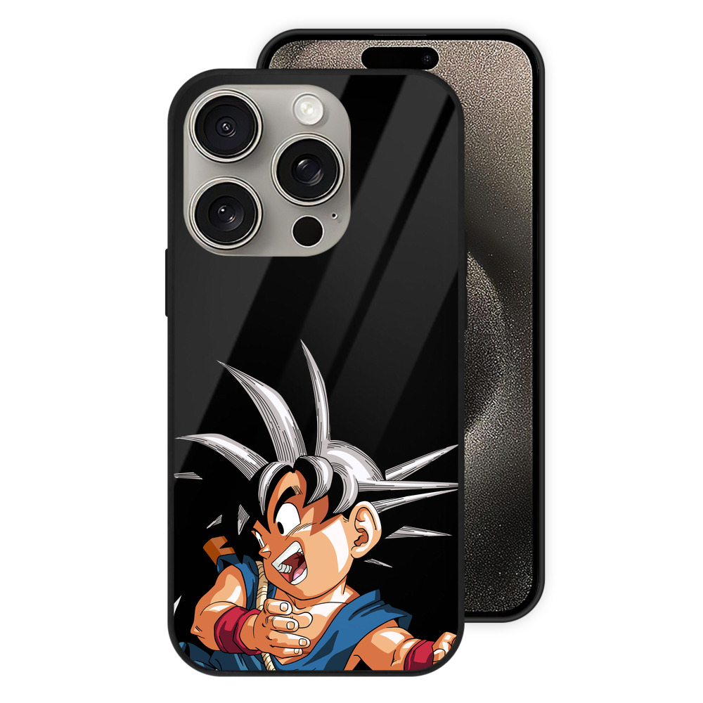 （画像用） ドラゴンボール 孫悟空（そん ごくう）Son Goku カカロット DRAGON BALL Kakarotto 【iPhone15Pro対応】スマホケース 耐衝撃＆黄変防止 背面ガラス