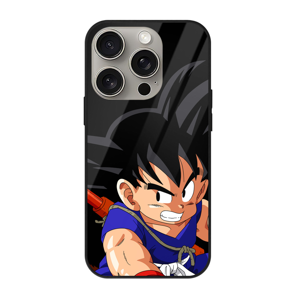 （画像用） ドラゴンボール 孫悟空（そん ごくう）Son Goku カカロット DRAGON BALL Kakarotto 【iPhone15Pro対応】スマホケース 耐衝撃＆黄変防止 背面ガラス