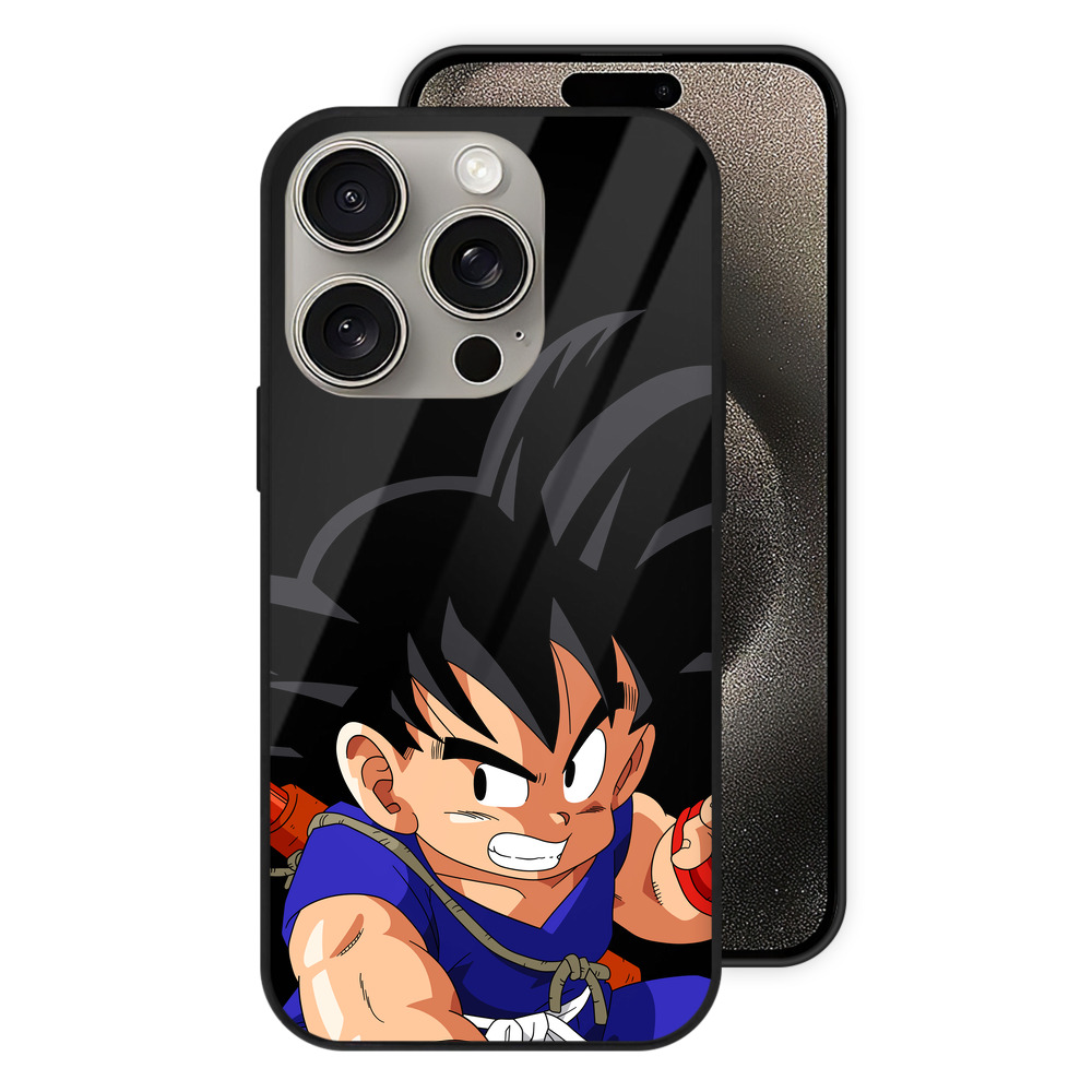 （画像用） ドラゴンボール 孫悟空（そん ごくう）Son Goku カカロット DRAGON BALL Kakarotto 【iPhone15Pro対応】スマホケース 耐衝撃＆黄変防止 背面ガラス