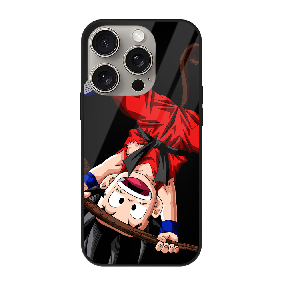 （画像用） ドラゴンボール 孫悟空（そん ごくう）Son Goku カカロット DRAGON BALL Kakarotto 【iPhone15Pro対応】スマホケース 耐衝撃＆黄変防止 背面ガラス