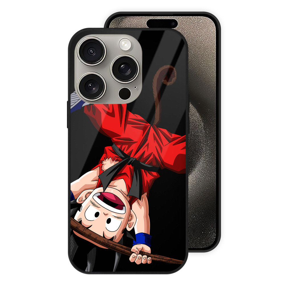（画像用） ドラゴンボール 孫悟空（そん ごくう）Son Goku カカロット DRAGON BALL Kakarotto 【iPhone15Pro対応】スマホケース 耐衝撃＆黄変防止 背面ガラス