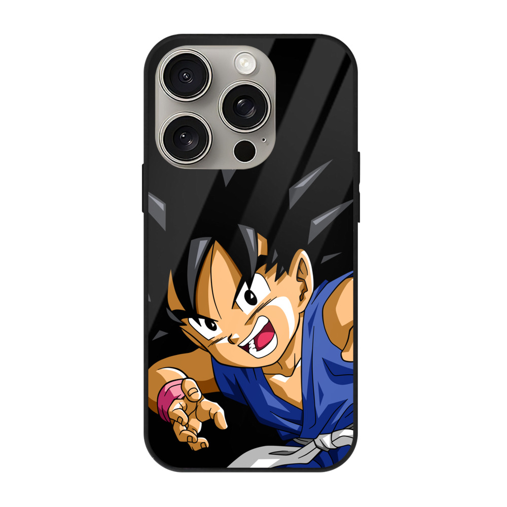 （画像用） ドラゴンボール 孫悟空（そん ごくう）Son Goku カカロット DRAGON BALL Kakarotto 【iPhone15Pro対応】スマホケース 耐衝撃＆黄変防止 背面ガラス