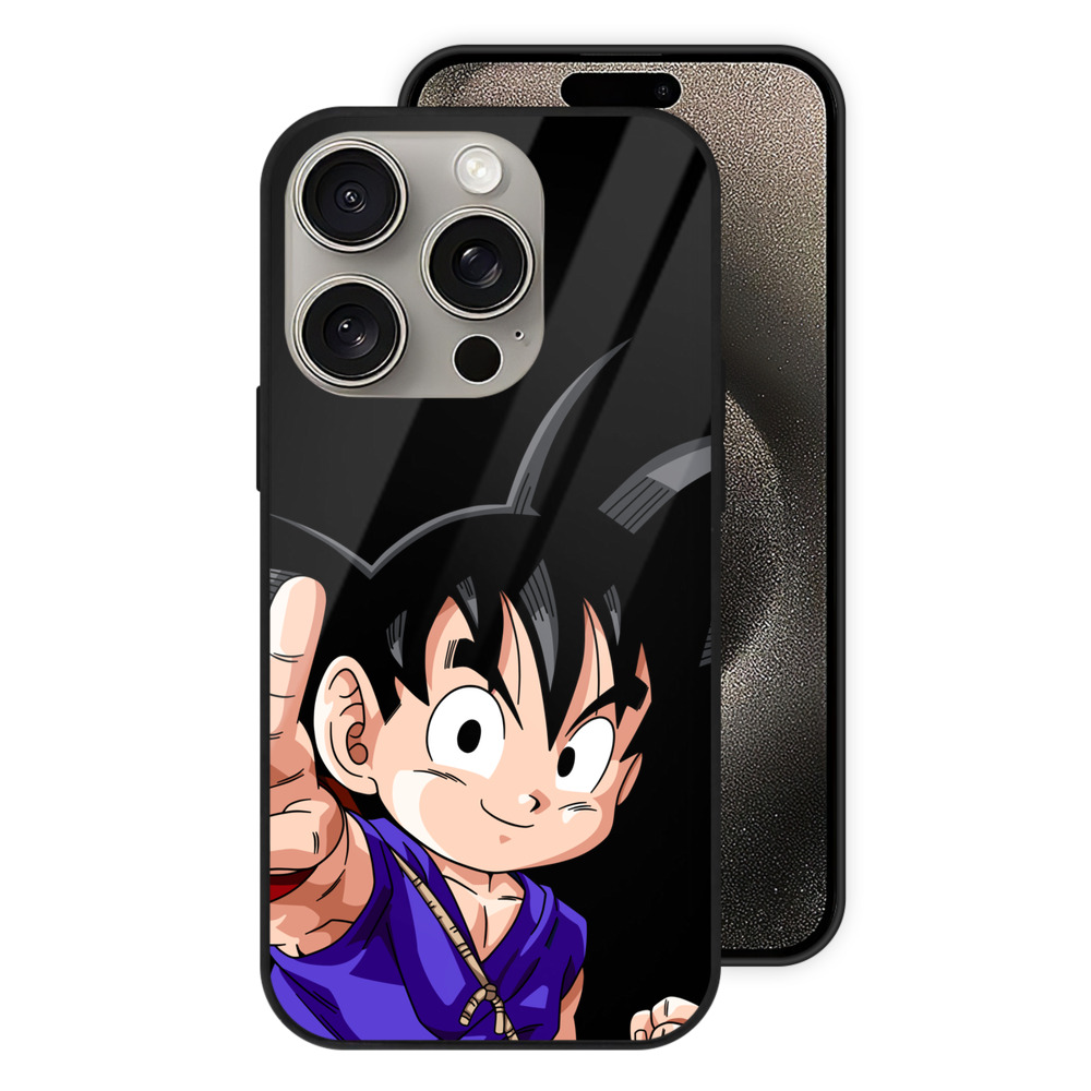 （画像用） ドラゴンボール 孫悟空（そん ごくう）Son Goku カカロット DRAGON BALL Kakarotto 【iPhone15Pro対応】スマホケース 耐衝撃＆黄変防止 背面ガラス