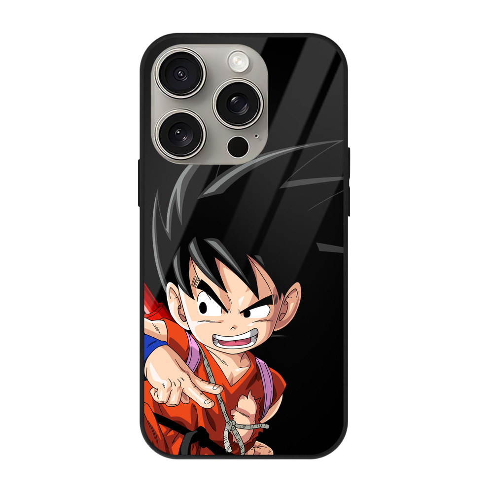 （画像用） ドラゴンボール 孫悟空（そん ごくう）Son Goku カカロット DRAGON BALL Kakarotto 【iPhone15Pro対応】スマホケース 耐衝撃＆黄変防止 背面ガラス