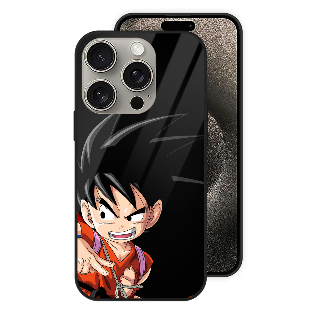 （画像用） ドラゴンボール 孫悟空（そん ごくう）Son Goku カカロット DRAGON BALL Kakarotto 【iPhone15Pro対応】スマホケース 耐衝撃＆黄変防止 背面ガラス