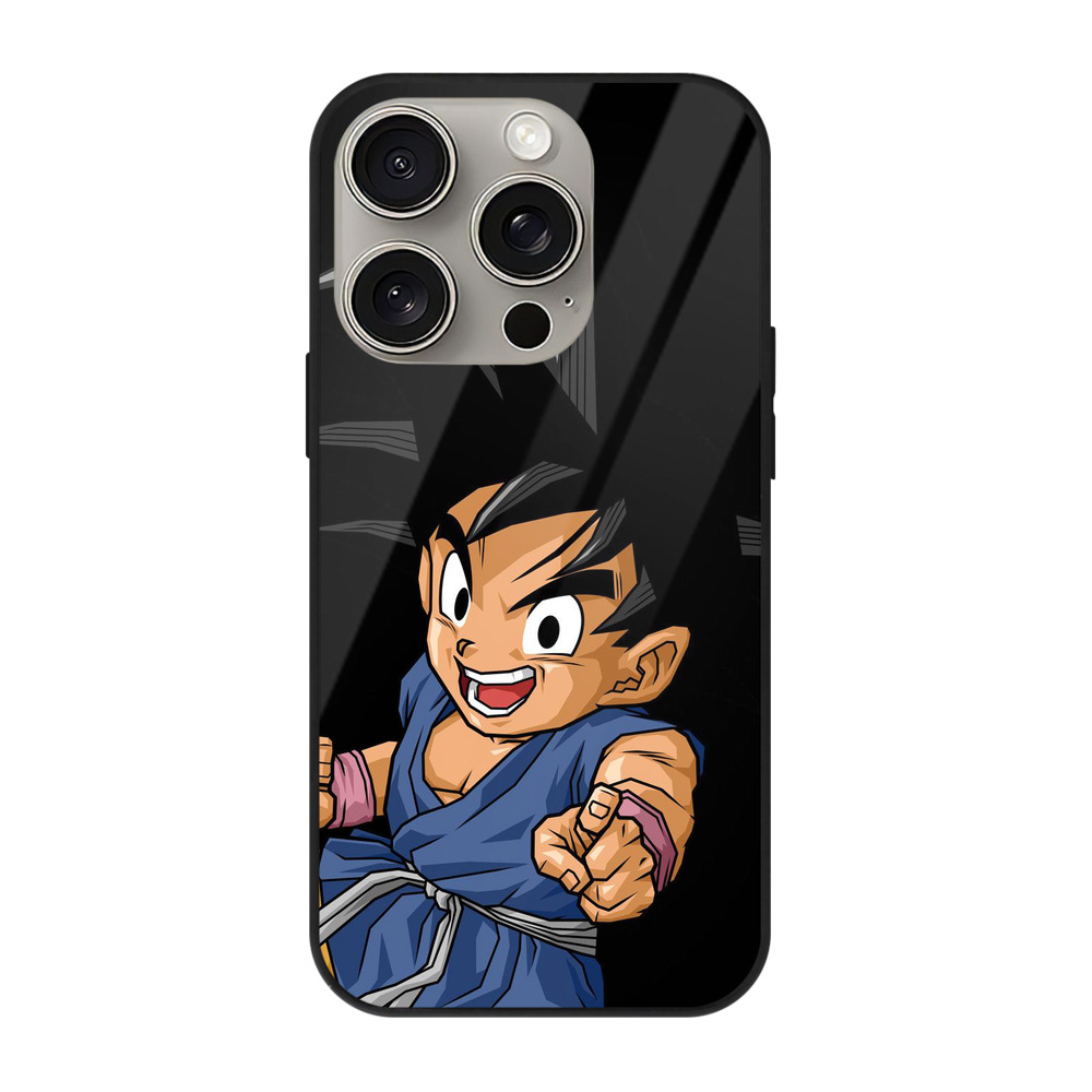 （画像用） ドラゴンボール 孫悟空（そん ごくう）Son Goku カカロット DRAGON BALL Kakarotto 【iPhone15Pro対応】スマホケース 耐衝撃＆黄変防止 背面ガラス