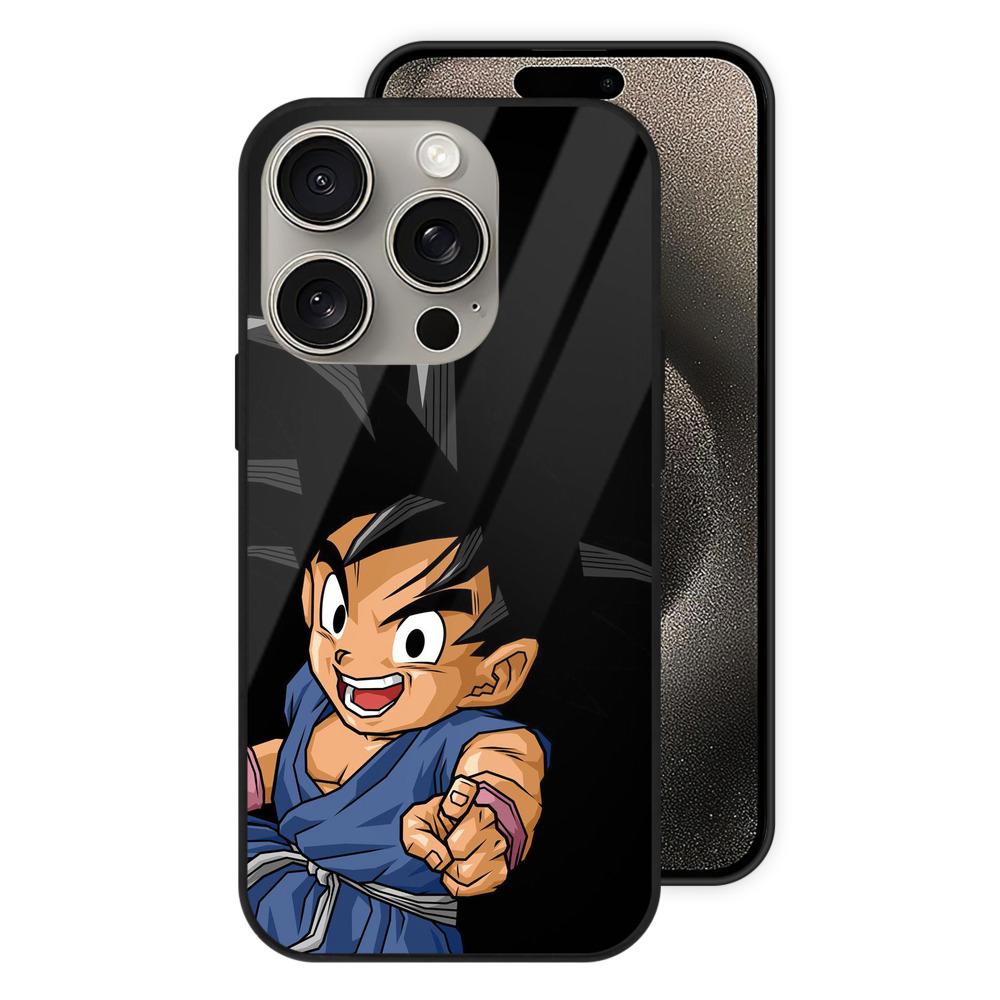 （画像用） ドラゴンボール 孫悟空（そん ごくう）Son Goku カカロット DRAGON BALL Kakarotto 【iPhone15Pro対応】スマホケース 耐衝撃＆黄変防止 背面ガラス