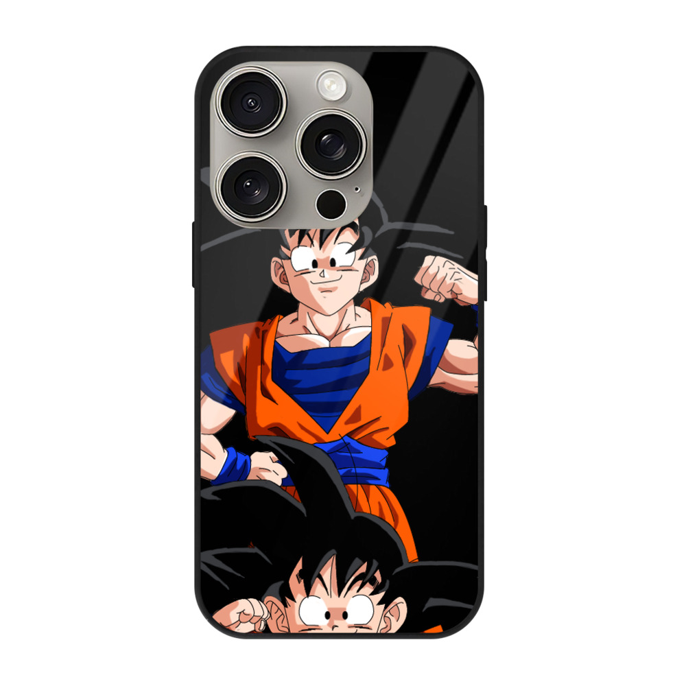 （画像用） ドラゴンボール 孫悟空（そん ごくう）Son Goku カカロット DRAGON BALL Kakarotto 【iPhone15Pro対応】スマホケース 耐衝撃＆黄変防止 背面ガラス