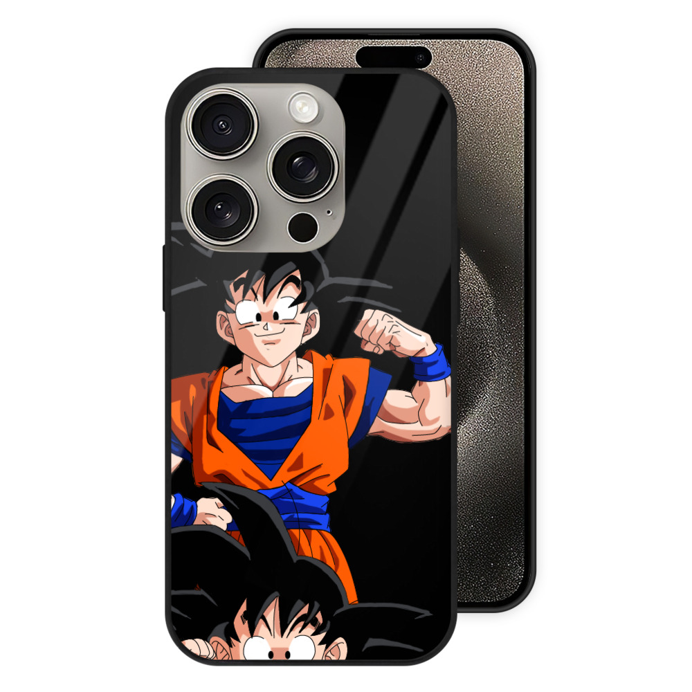 （画像用） ドラゴンボール 孫悟空（そん ごくう）Son Goku カカロット DRAGON BALL Kakarotto 【iPhone15Pro対応】スマホケース 耐衝撃＆黄変防止 背面ガラス