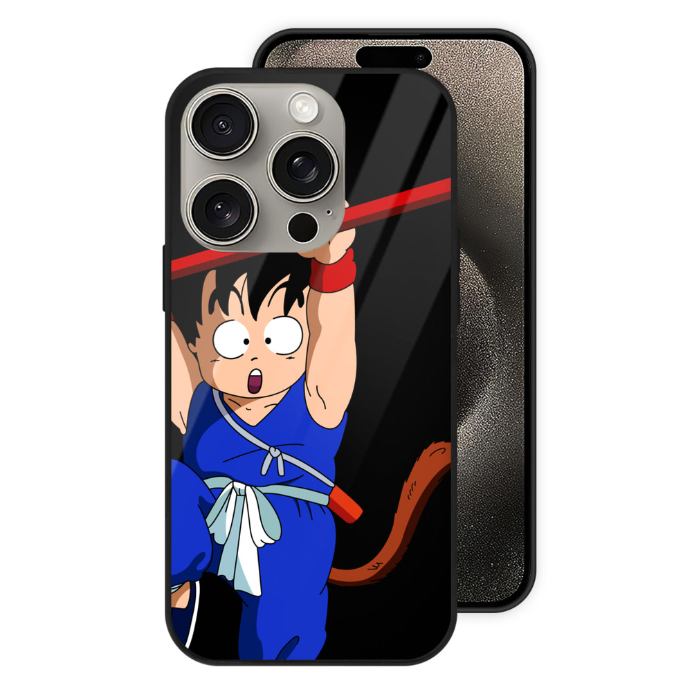 （画像用） ドラゴンボール 孫悟空（そん ごくう）Son Goku カカロット DRAGON BALL Kakarotto 【iPhone15Pro対応】スマホケース 耐衝撃＆黄変防止 背面ガラス