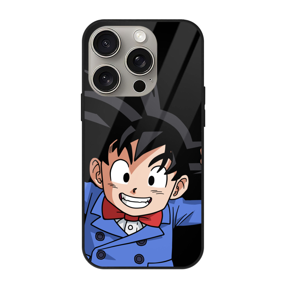 （画像用） ドラゴンボール 孫悟空（そん ごくう）Son Goku カカロット DRAGON BALL Kakarotto 【iPhone15Pro対応】スマホケース 耐衝撃＆黄変防止 背面ガラス