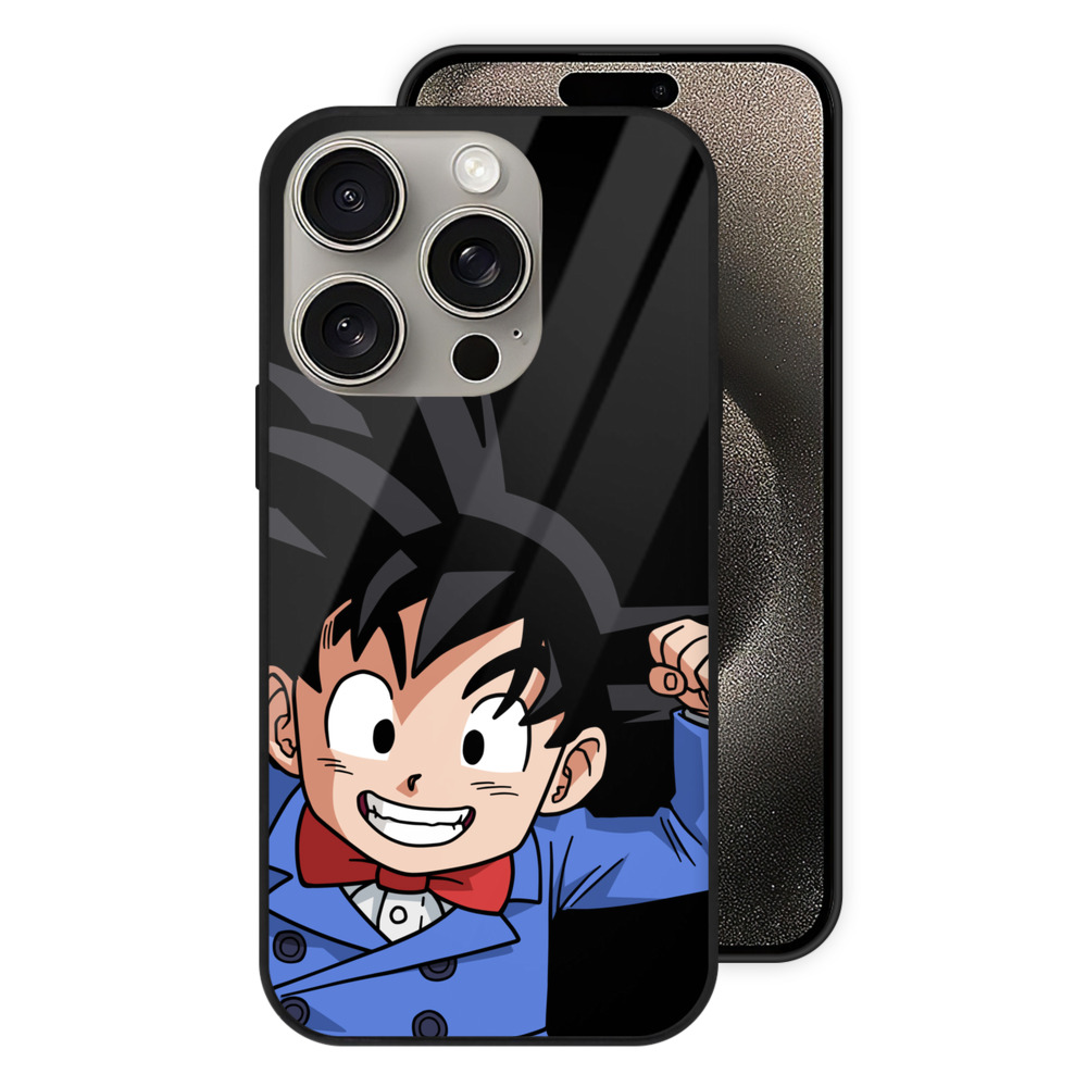 （画像用） ドラゴンボール 孫悟空（そん ごくう）Son Goku カカロット DRAGON BALL Kakarotto 【iPhone15Pro対応】スマホケース 耐衝撃＆黄変防止 背面ガラス