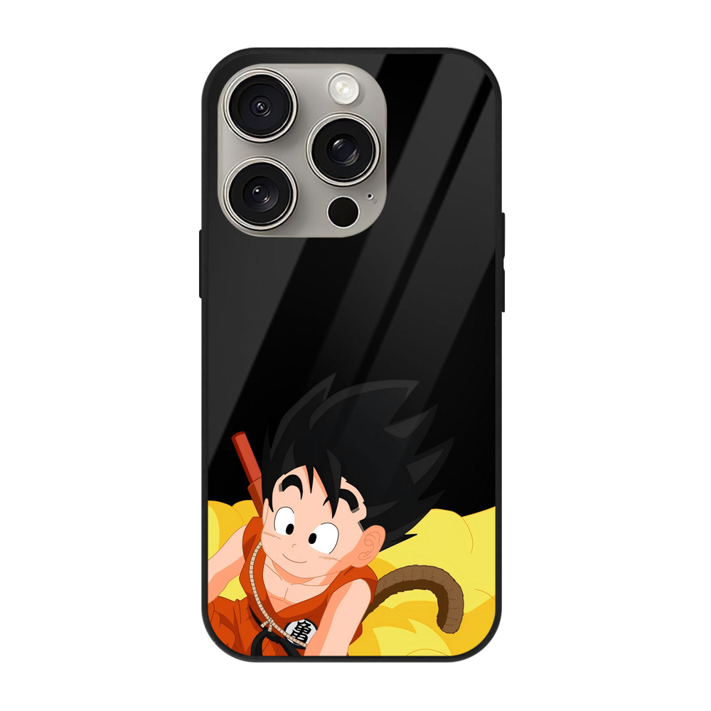 （画像用） ドラゴンボール 孫悟空（そん ごくう）Son Goku カカロット DRAGON BALL Kakarotto 【iPhone15Pro対応】スマホケース 耐衝撃＆黄変防止 背面ガラス