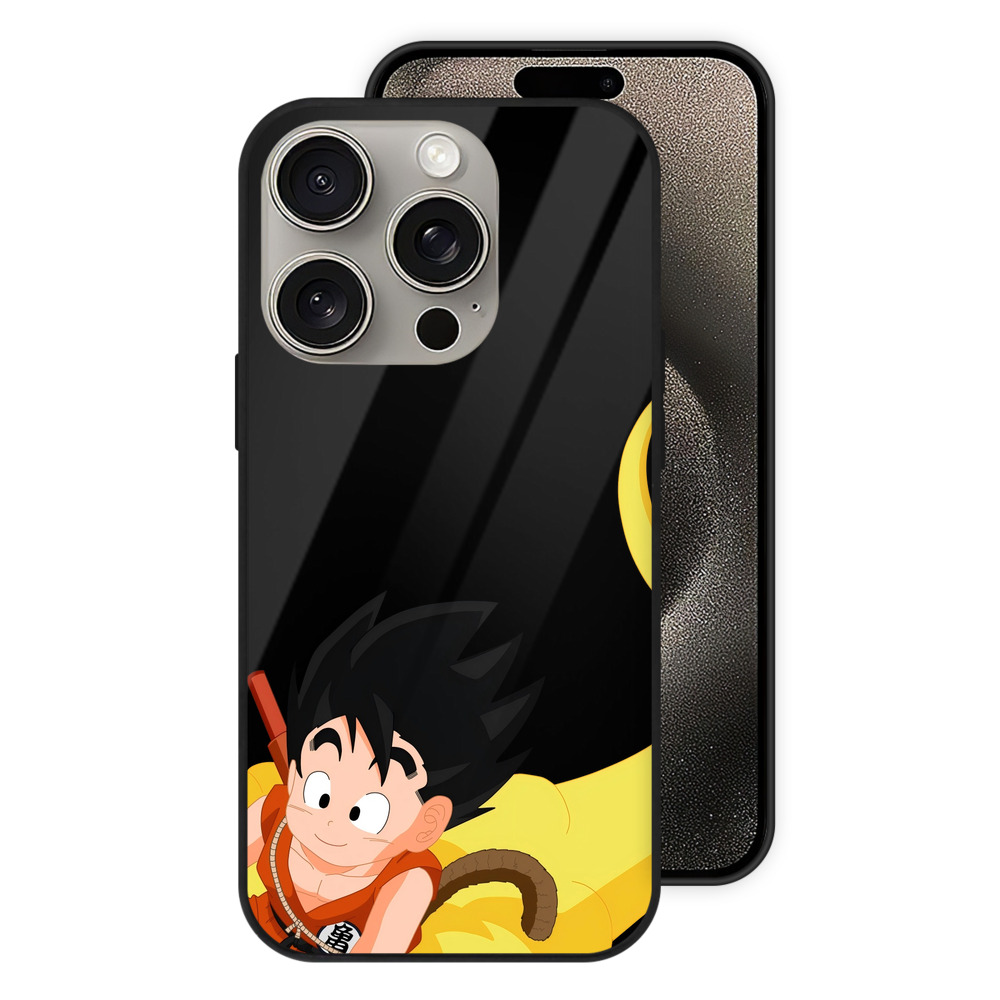 （画像用） ドラゴンボール 孫悟空（そん ごくう）Son Goku カカロット DRAGON BALL Kakarotto 【iPhone15Pro対応】スマホケース 耐衝撃＆黄変防止 背面ガラス