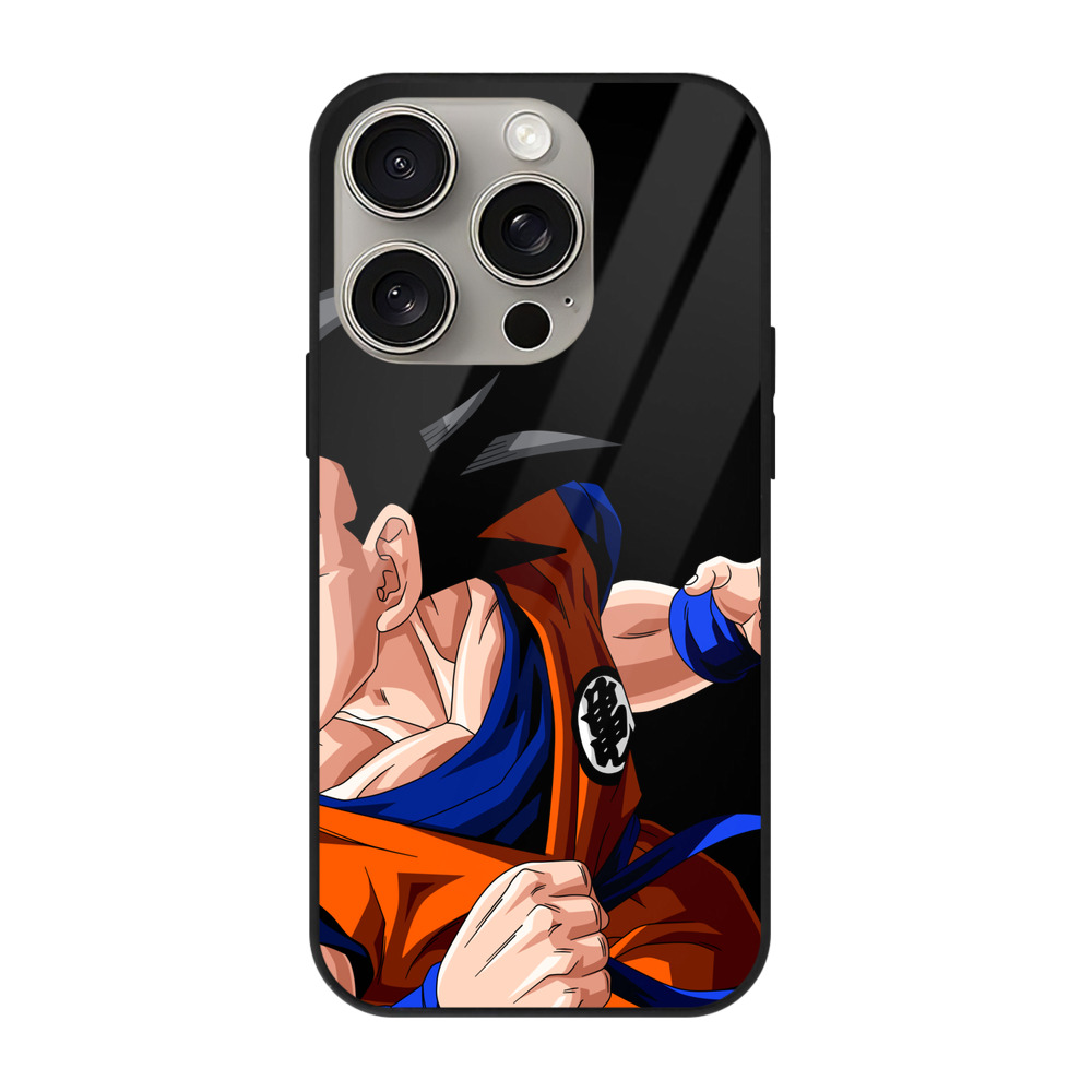 （画像用） ドラゴンボール 孫悟空（そん ごくう）Son Goku カカロット DRAGON BALL Kakarotto 【iPhone15Pro対応】スマホケース 耐衝撃＆黄変防止 背面ガラス