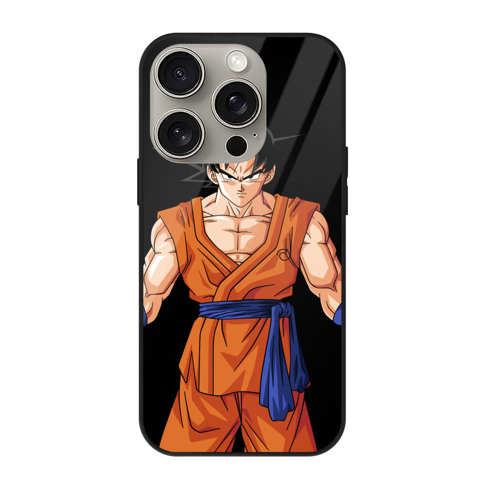 （画像用） ドラゴンボール 孫悟空（そん ごくう）Son Goku カカロット DRAGON BALL Kakarotto 【iPhone15Pro対応】スマホケース 耐衝撃＆黄変防止 背面ガラス