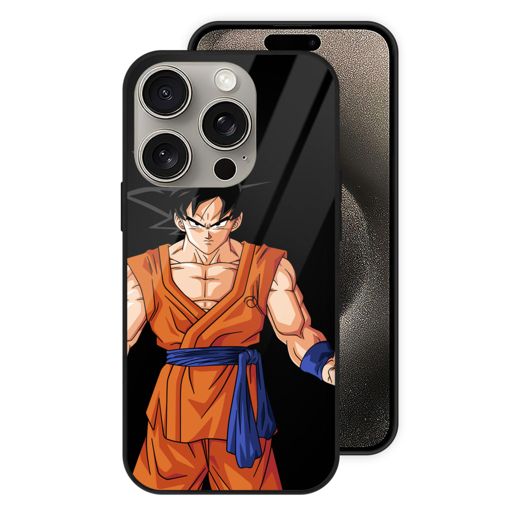 （画像用） ドラゴンボール 孫悟空（そん ごくう）Son Goku カカロット DRAGON BALL Kakarotto 【iPhone15Pro対応】スマホケース 耐衝撃＆黄変防止 背面ガラス