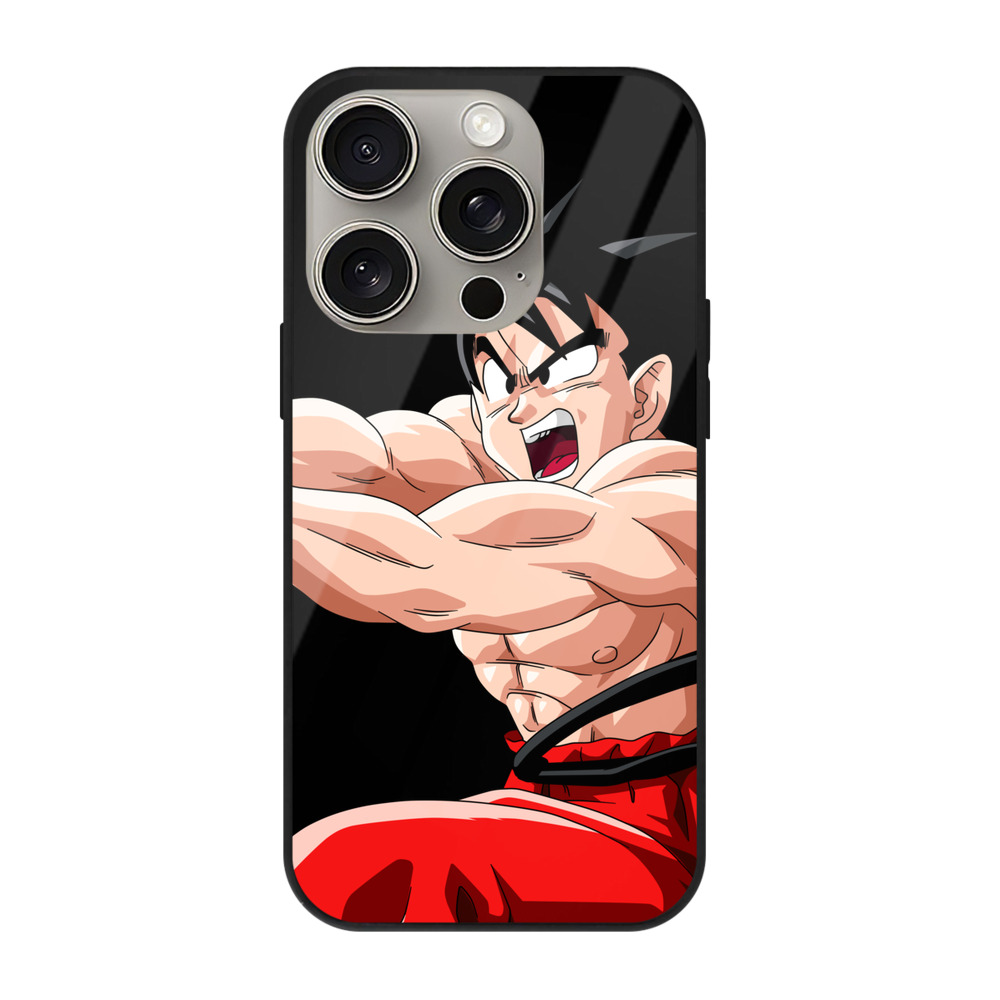 （画像用） ドラゴンボール 孫悟空（そん ごくう）Son Goku カカロット DRAGON BALL Kakarotto 【iPhone15Pro対応】スマホケース 耐衝撃＆黄変防止 背面ガラス