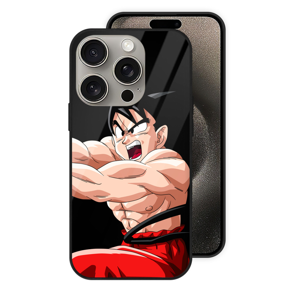 （画像用） ドラゴンボール 孫悟空（そん ごくう）Son Goku カカロット DRAGON BALL Kakarotto 【iPhone15Pro対応】スマホケース 耐衝撃＆黄変防止 背面ガラス