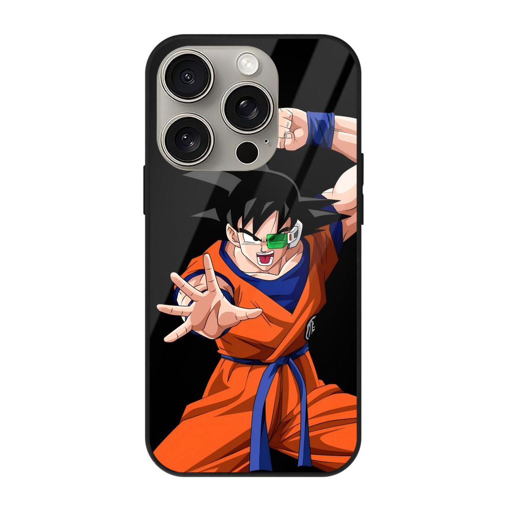 （画像用） ドラゴンボール 孫悟空（そん ごくう）Son Goku カカロット DRAGON BALL Kakarotto 【iPhone15Pro対応】スマホケース 耐衝撃＆黄変防止 背面ガラス