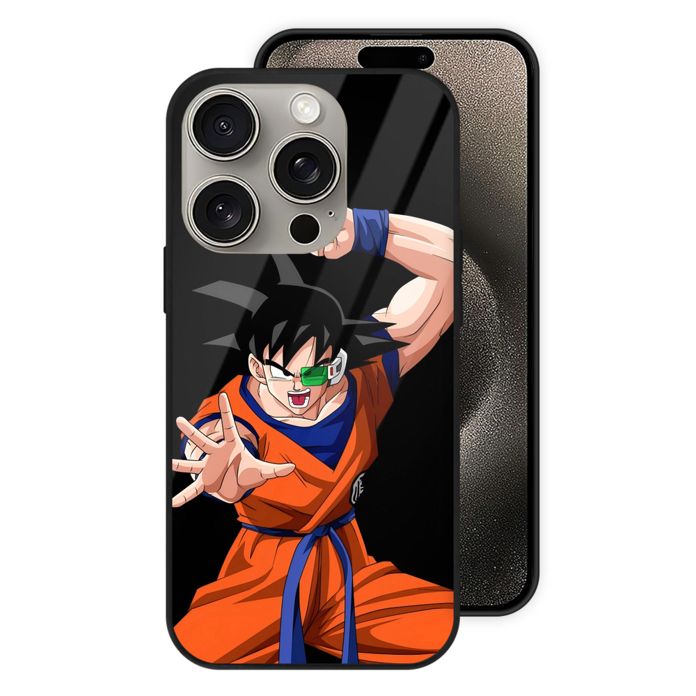 （画像用） ドラゴンボール 孫悟空（そん ごくう）Son Goku カカロット DRAGON BALL Kakarotto 【iPhone15Pro対応】スマホケース 耐衝撃＆黄変防止 背面ガラス