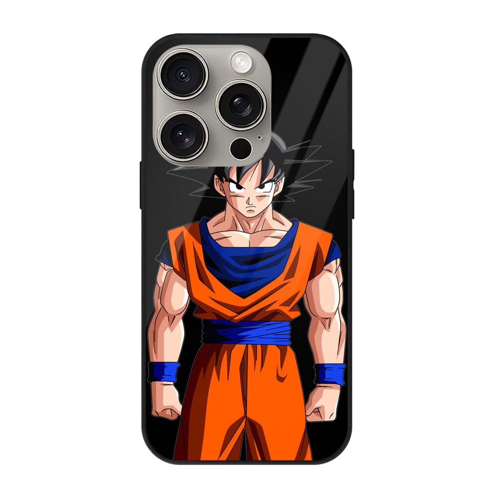 （画像用） ドラゴンボール 孫悟空（そん ごくう）Son Goku カカロット DRAGON BALL Kakarotto 【iPhone15Pro対応】スマホケース 耐衝撃＆黄変防止 背面ガラス