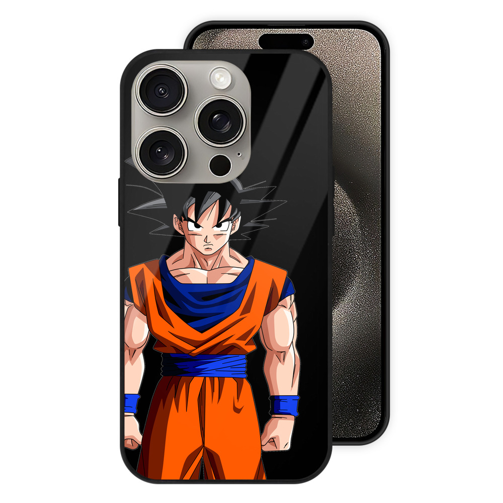 （画像用） ドラゴンボール 孫悟空（そん ごくう）Son Goku カカロット DRAGON BALL Kakarotto 【iPhone15Pro対応】スマホケース 耐衝撃＆黄変防止 背面ガラス