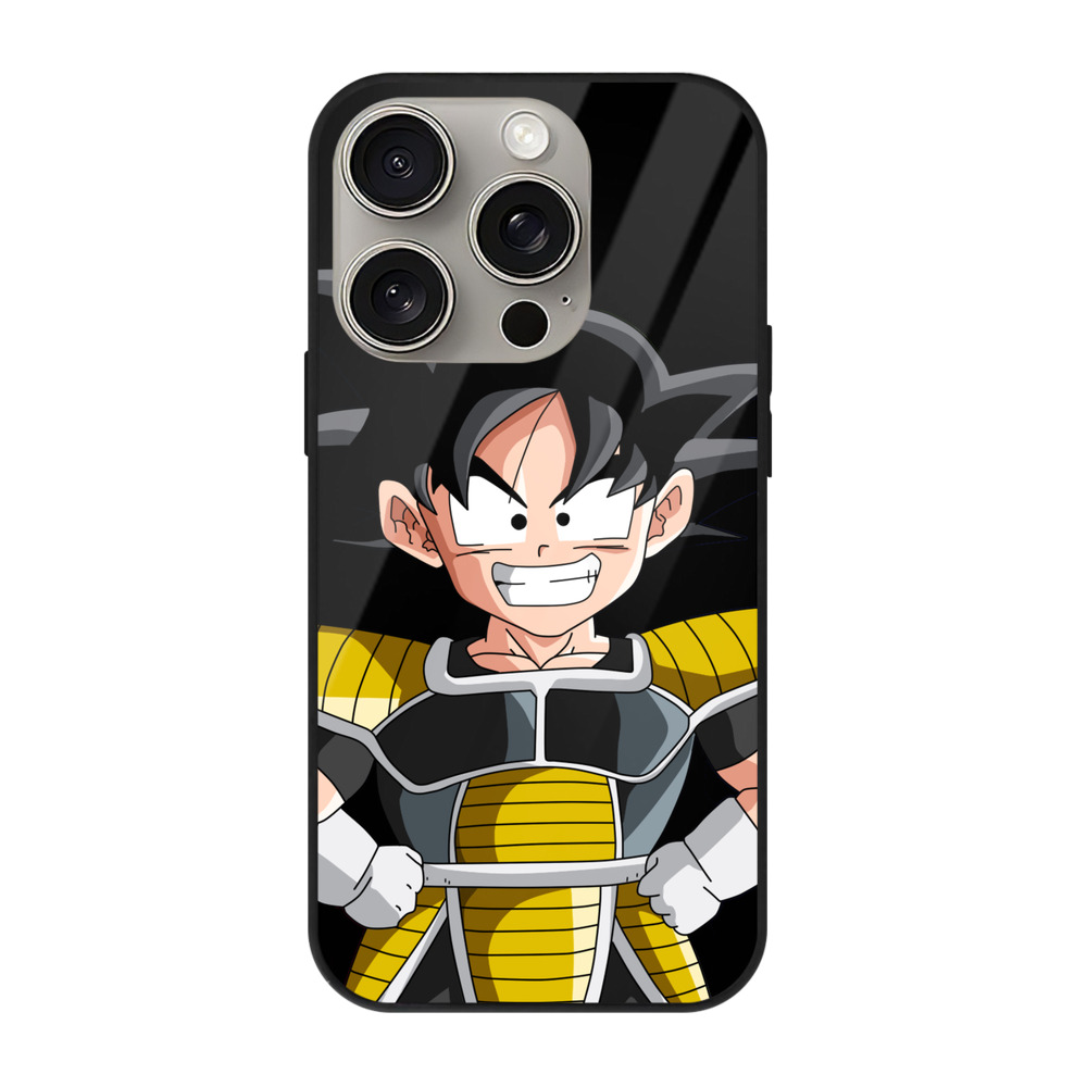 （画像用） ドラゴンボール 孫悟空（そん ごくう）Son Goku カカロット DRAGON BALL Kakarotto 【iPhone15Pro対応】スマホケース 耐衝撃＆黄変防止 背面ガラス