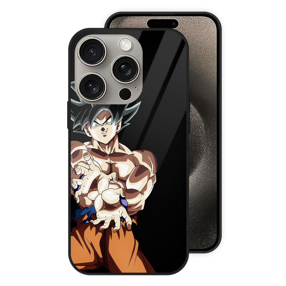 （画像用） ドラゴンボール 孫悟空（そん ごくう）Son Goku カカロット DRAGON BALL Kakarotto 【iPhone15Pro対応】スマホケース 耐衝撃＆黄変防止 背面ガラス
