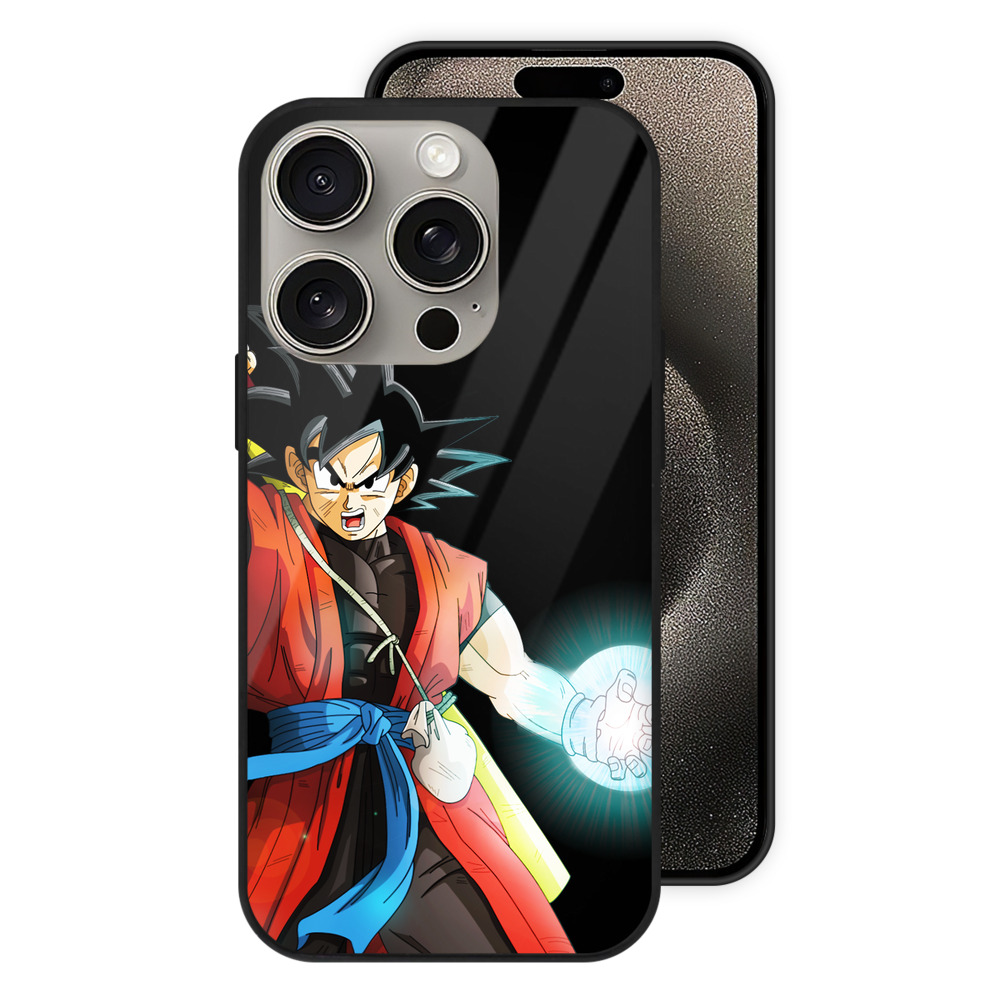 （画像用） ドラゴンボール 孫悟空（そん ごくう）Son Goku カカロット DRAGON BALL Kakarotto 【iPhone15Pro対応】スマホケース 耐衝撃＆黄変防止 背面ガラス