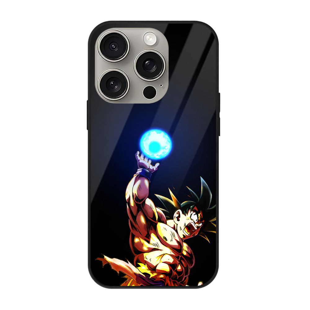 （画像用） ドラゴンボール 孫悟空（そん ごくう）Son Goku カカロット DRAGON BALL Kakarotto 【iPhone15Pro対応】スマホケース 耐衝撃＆黄変防止 背面ガラス