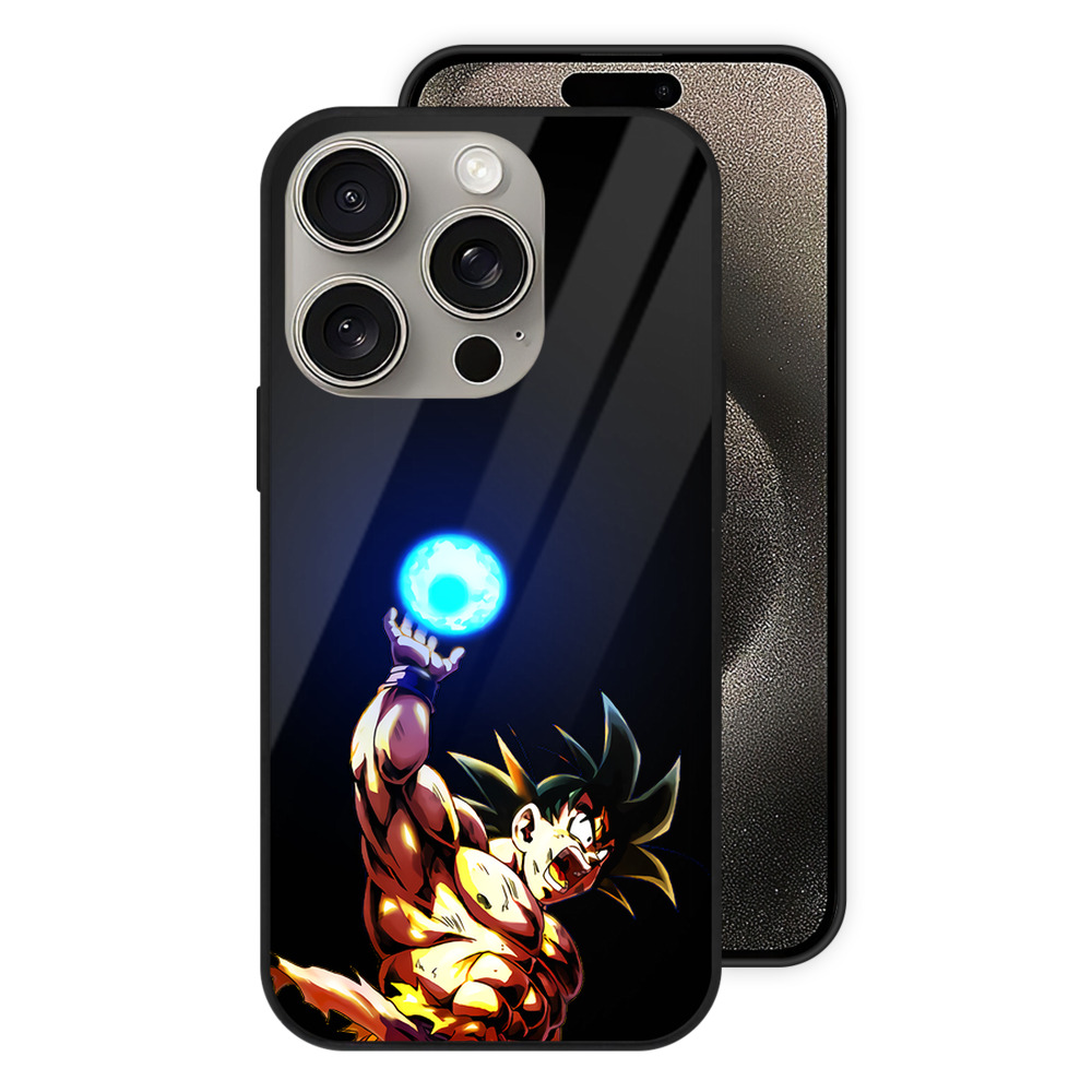 （画像用） ドラゴンボール 孫悟空（そん ごくう）Son Goku カカロット DRAGON BALL Kakarotto 【iPhone15Pro対応】スマホケース 耐衝撃＆黄変防止 背面ガラス
