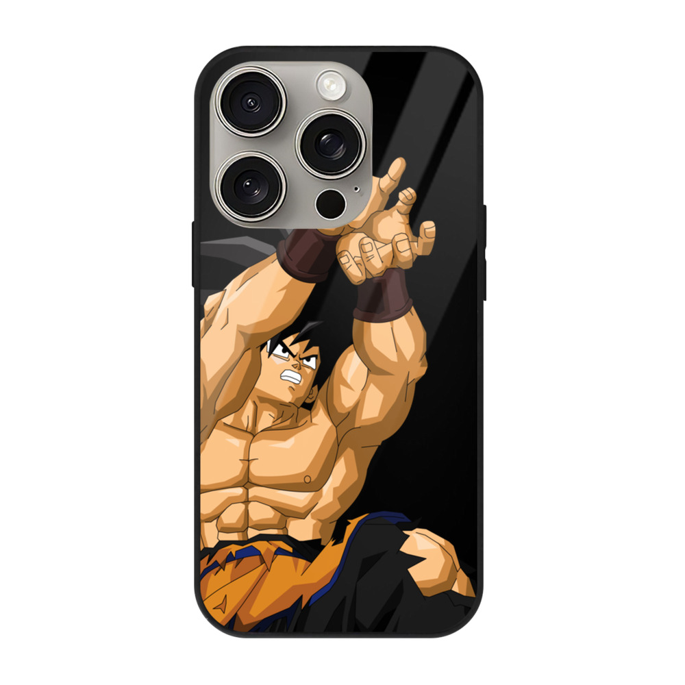 （画像用） ドラゴンボール 孫悟空（そん ごくう）Son Goku カカロット DRAGON BALL Kakarotto 【iPhone15Pro対応】スマホケース 耐衝撃＆黄変防止 背面ガラス